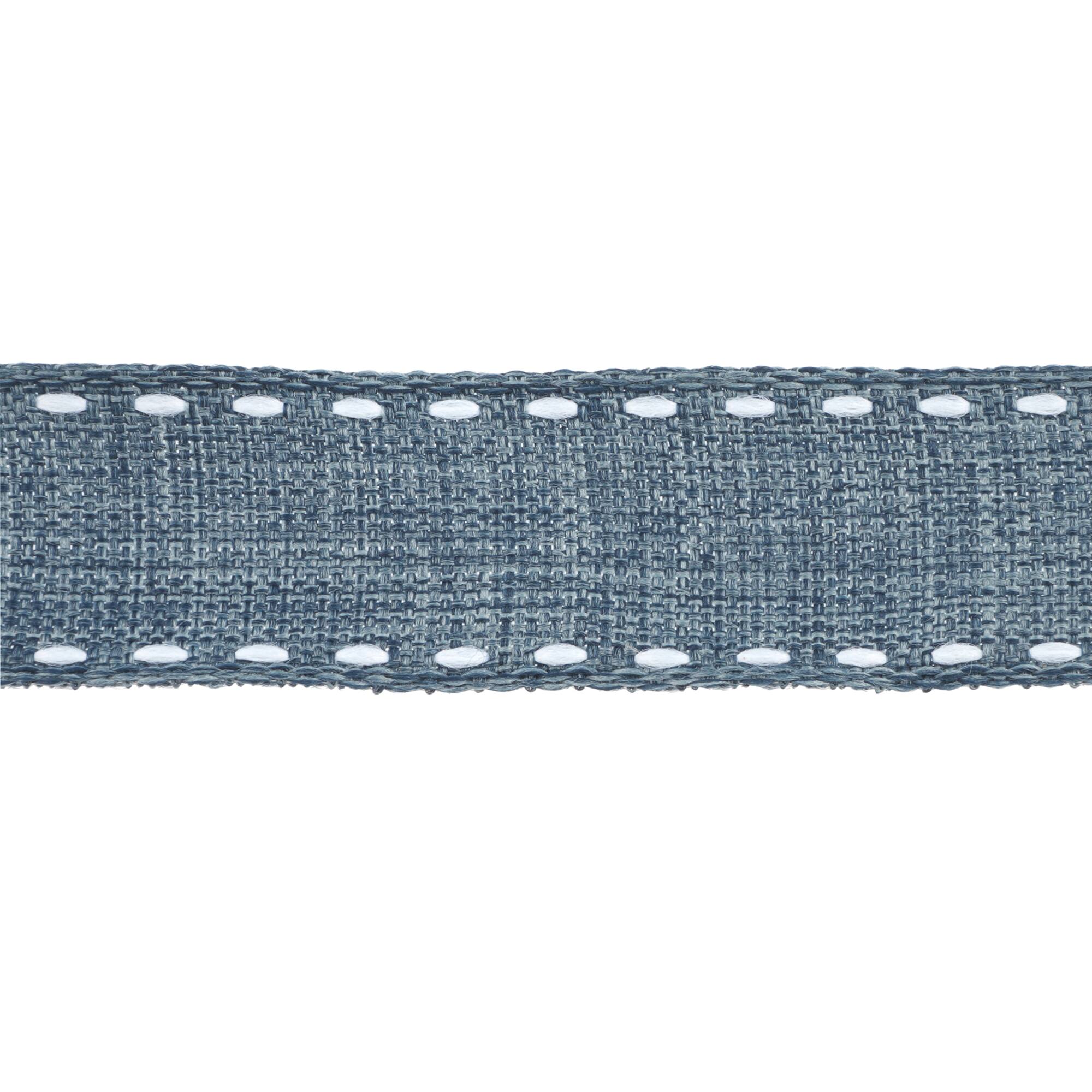 7/8'' x 2 yd. Demi Blue Stitch Ribbon by Celebrate It®
